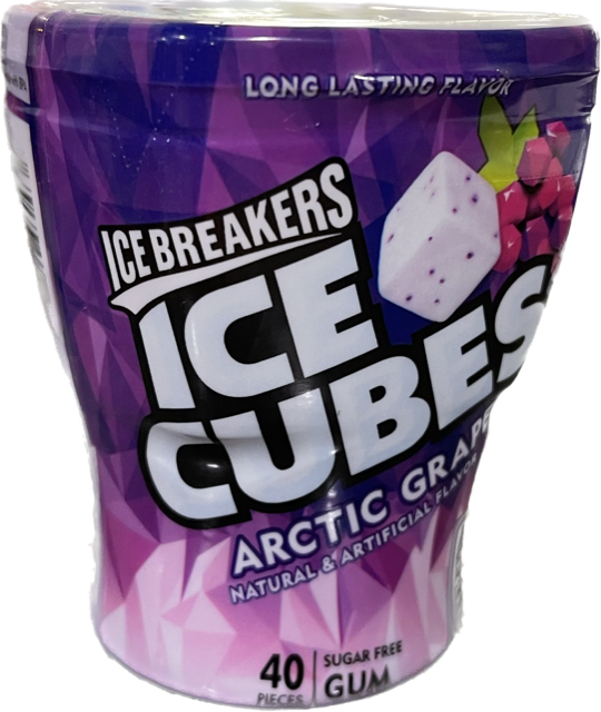 Ice Breakers Ice Cubes Arctic Grape SF 40ct Bot, 3.24oz